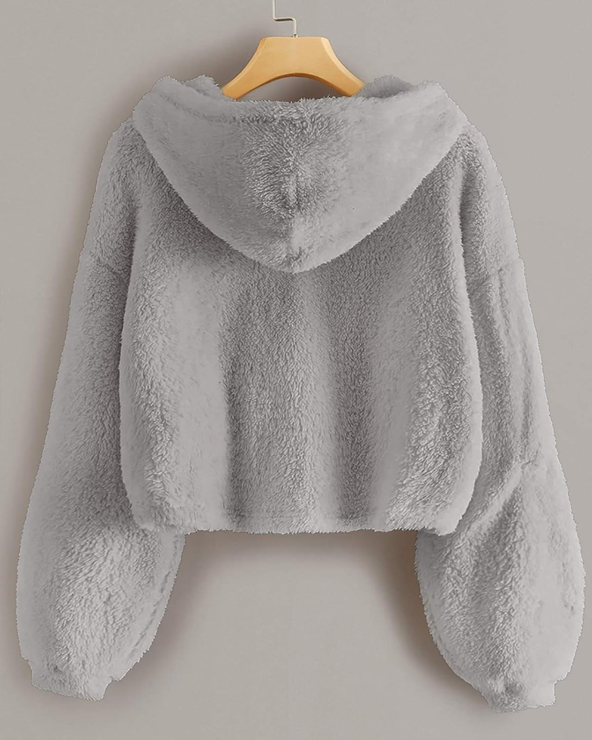 Kids Girl'S Fuzzy Hoodies Warm Loose Pullover Sherpa Jacket Tops
