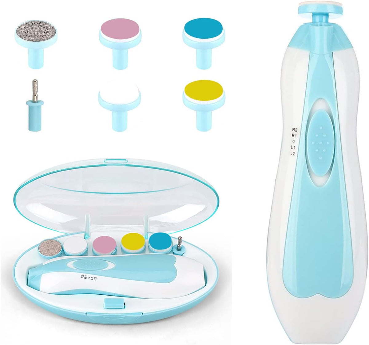 Baby Nail File Clippers Electric: Baby Nail Trimmer Electric Kit Fingernails Toe