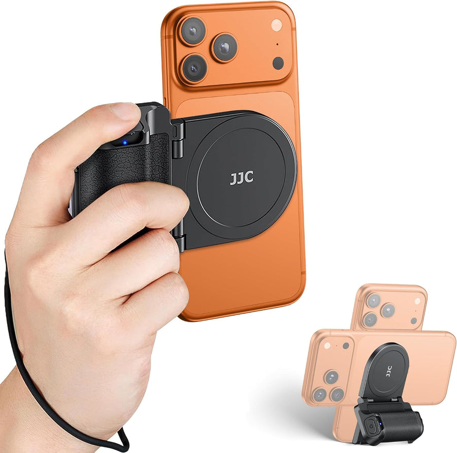 Magnetic Phone Camera Grip Shooting Holder W Tripod Mount & Shutter Remote