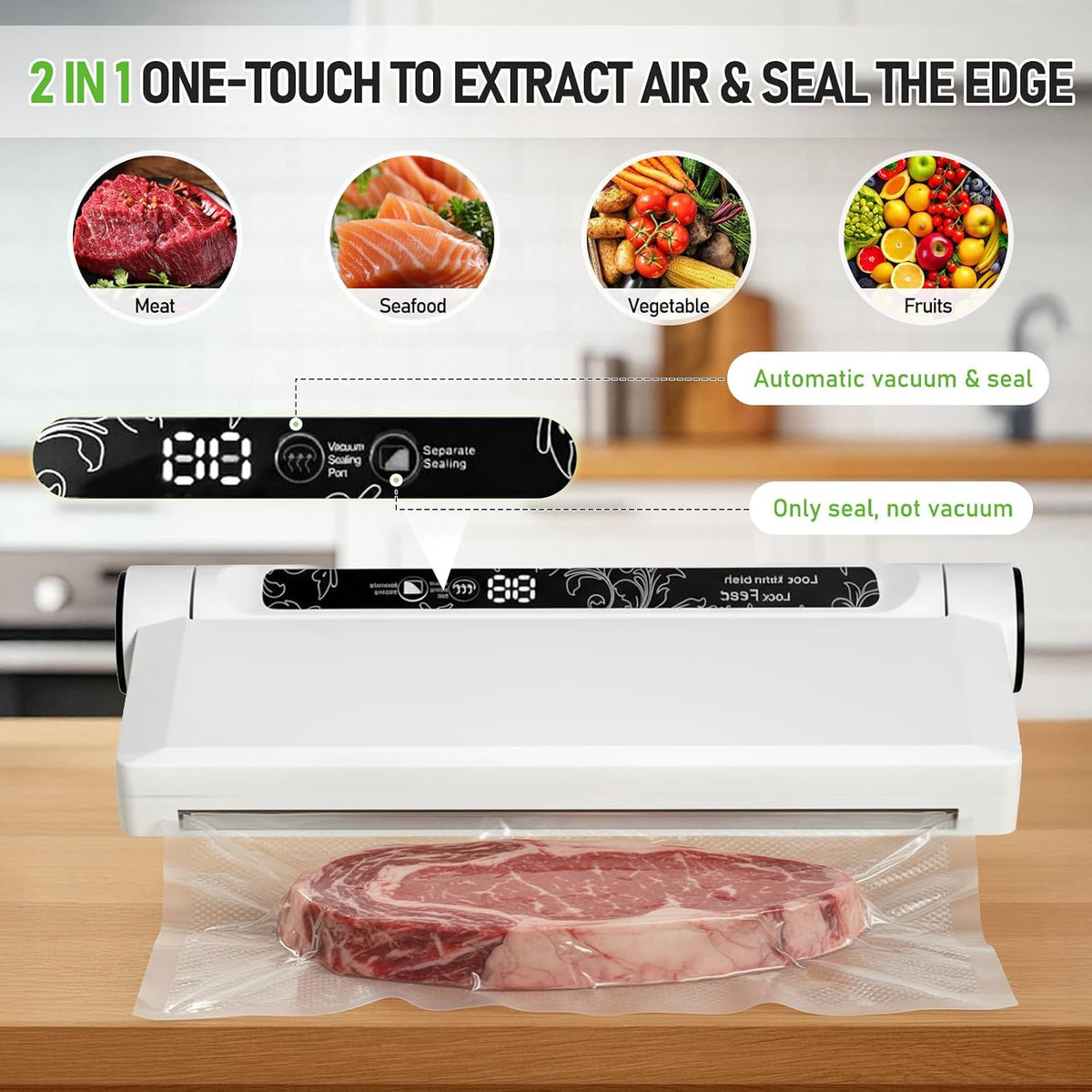 Vacuum Sealer Machine for Food, Powerful Vacuum Food Sealer