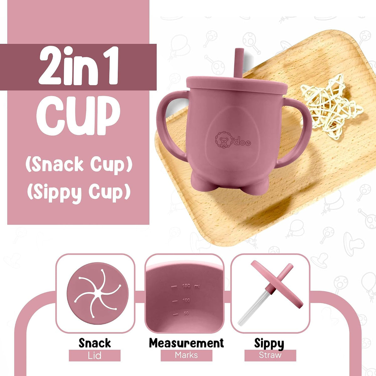 ™Baby Weaning Set, 15 Pcs Silicone Baby Feeding Set