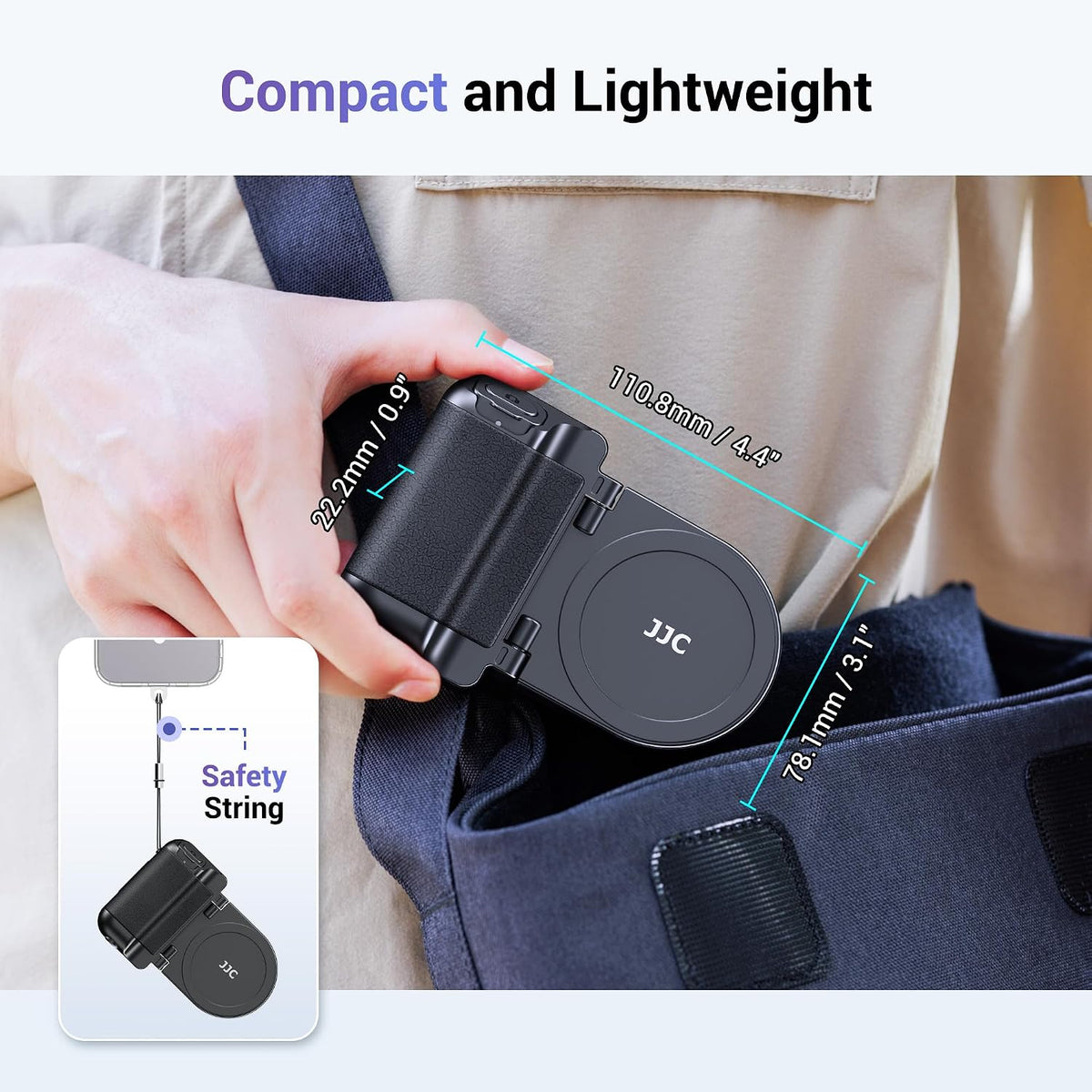 Magnetic Phone Camera Grip Shooting Holder W Tripod Mount & Shutter Remote