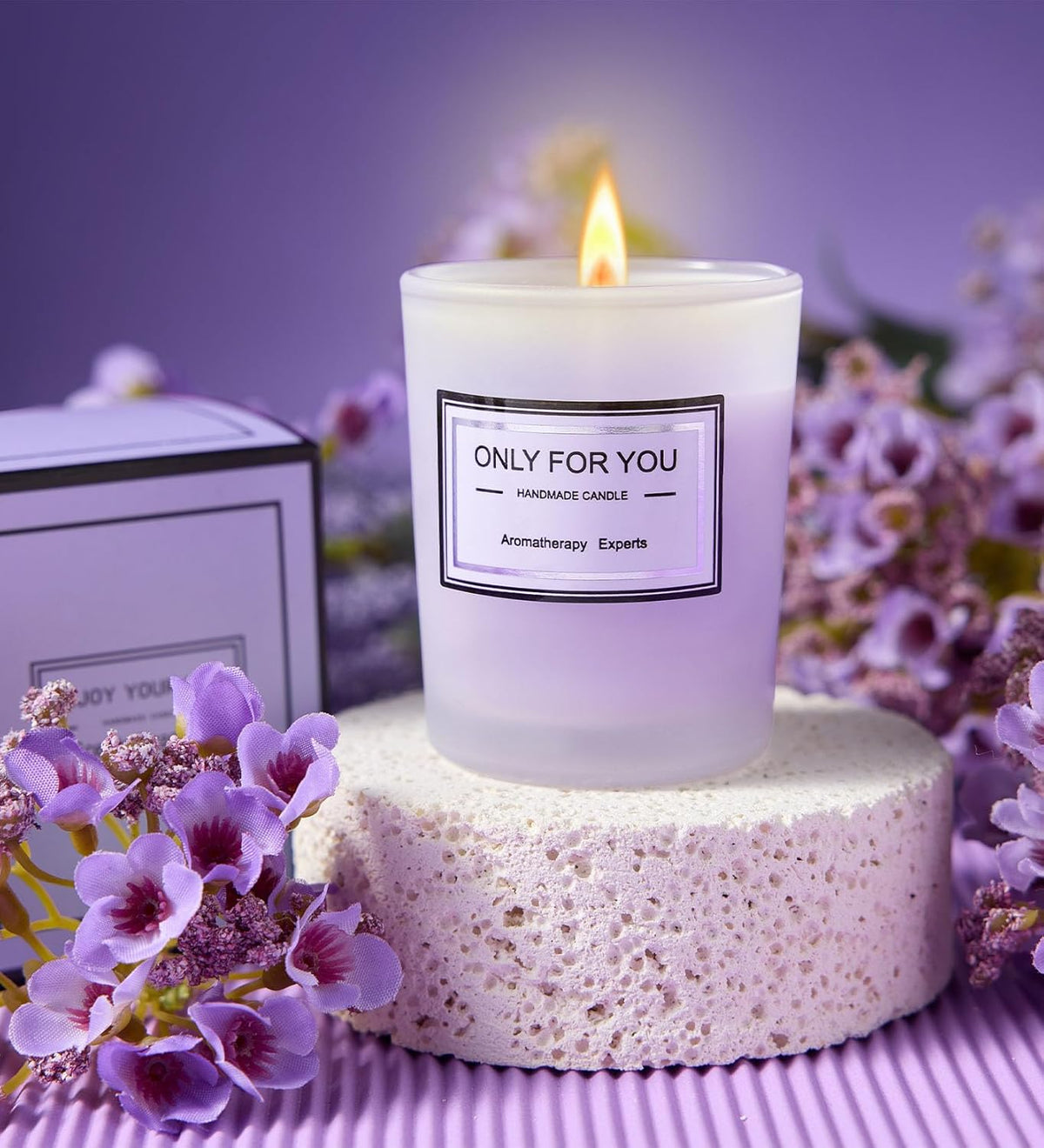 Birthday Gifts for Women, Gifts for Women Mom Wife Her Grandma Sister Friends, Lavender Spa Gift Basket for Her, Self Care Gift Set with 20Oz Tumbler, Candle & Bath Salts