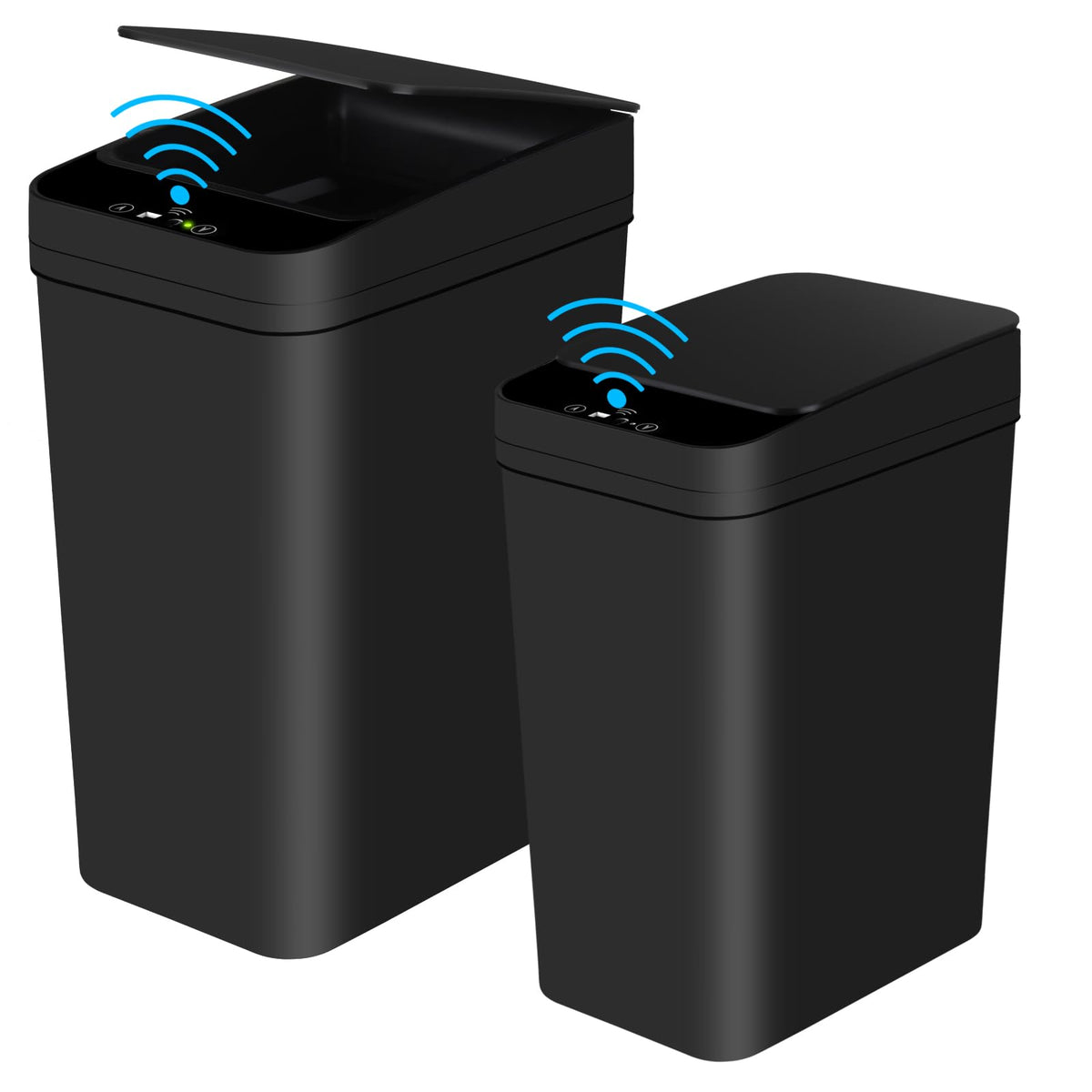 Anborry Bathroom Smart Touchless Trash Can 2.2 Gallon Automatic Motion Sensor Rubbish Can with Lid Electric Narrow Small Garbage Bin for Kitchen, Office, Living Room, Toilet, Bedroom, RV