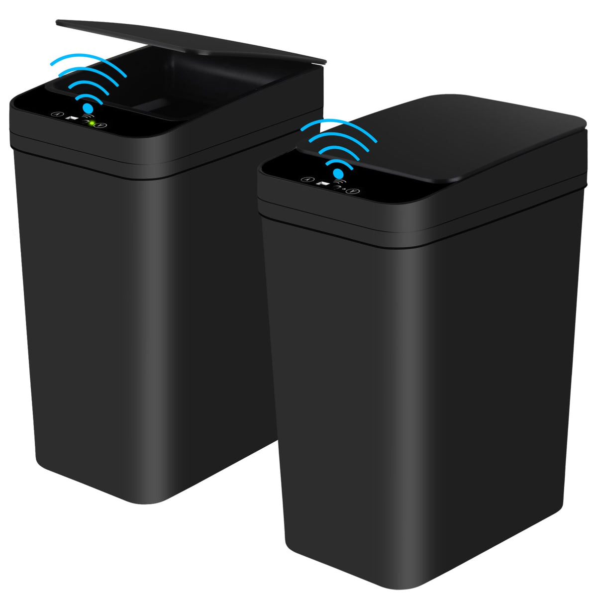 Anborry Bathroom Smart Touchless Trash Can 2.2 Gallon Automatic Motion Sensor Rubbish Can with Lid Electric Narrow Small Garbage Bin for Kitchen, Office, Living Room, Toilet, Bedroom, RV