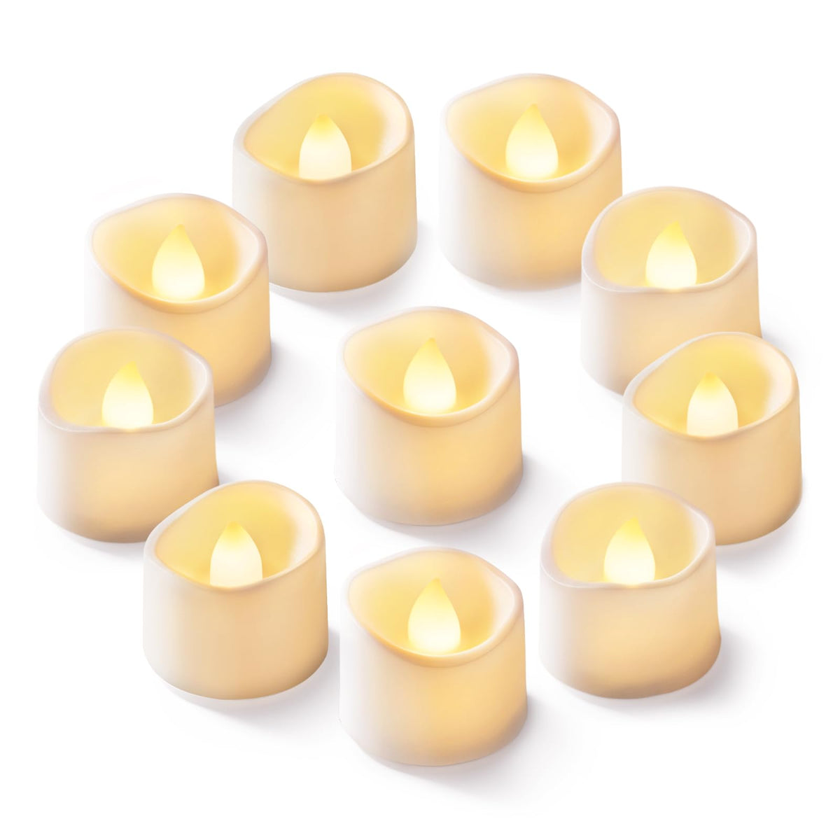 Homemory 24-Pack Purple Flameless Battery Tea Light Candles, 200+ Hours