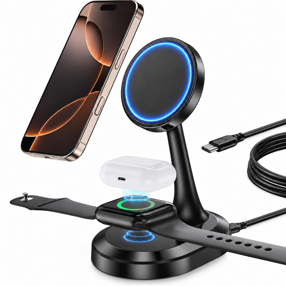 15W Magnetic Wireless Charging Stand