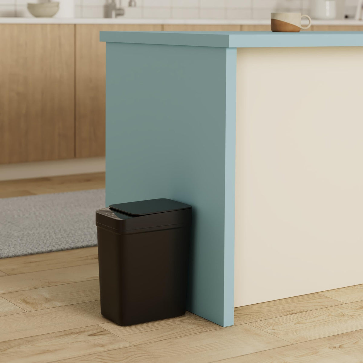Anborry Bathroom Smart Touchless Trash Can 2.2 Gallon Automatic Motion Sensor Rubbish Can with Lid Electric Narrow Small Garbage Bin for Kitchen, Office, Living Room, Toilet, Bedroom, RV