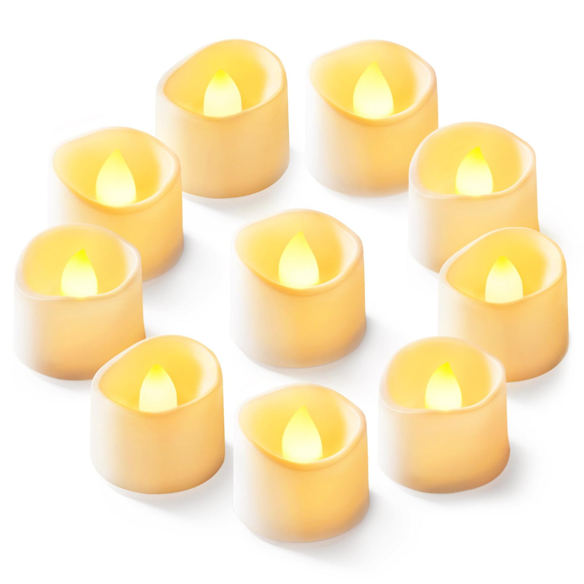 Homemory 24-Pack Purple Flameless Battery Tea Light Candles, 200+ Hours