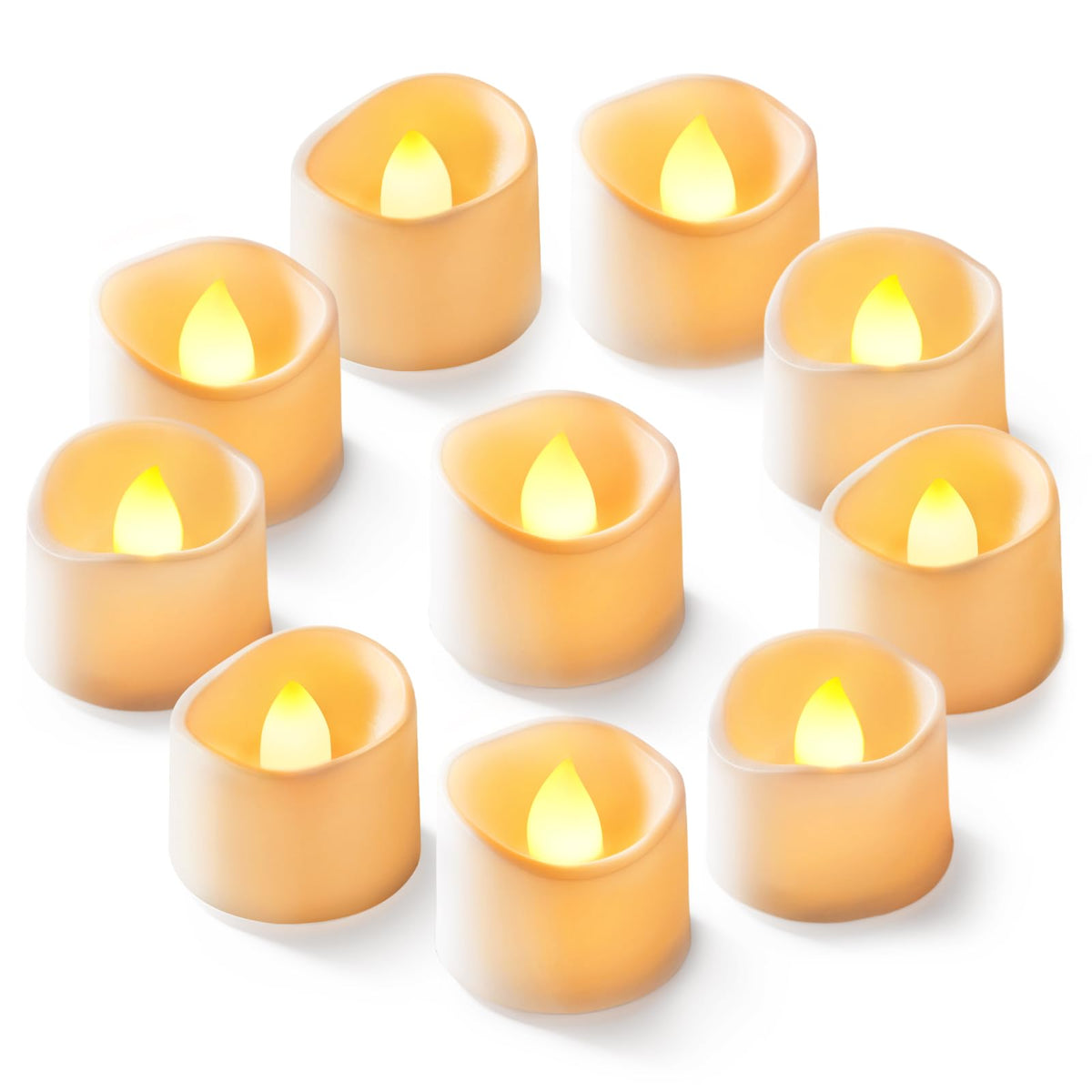 Homemory 24-Pack Purple Flameless Battery Tea Light Candles, 200+ Hours
