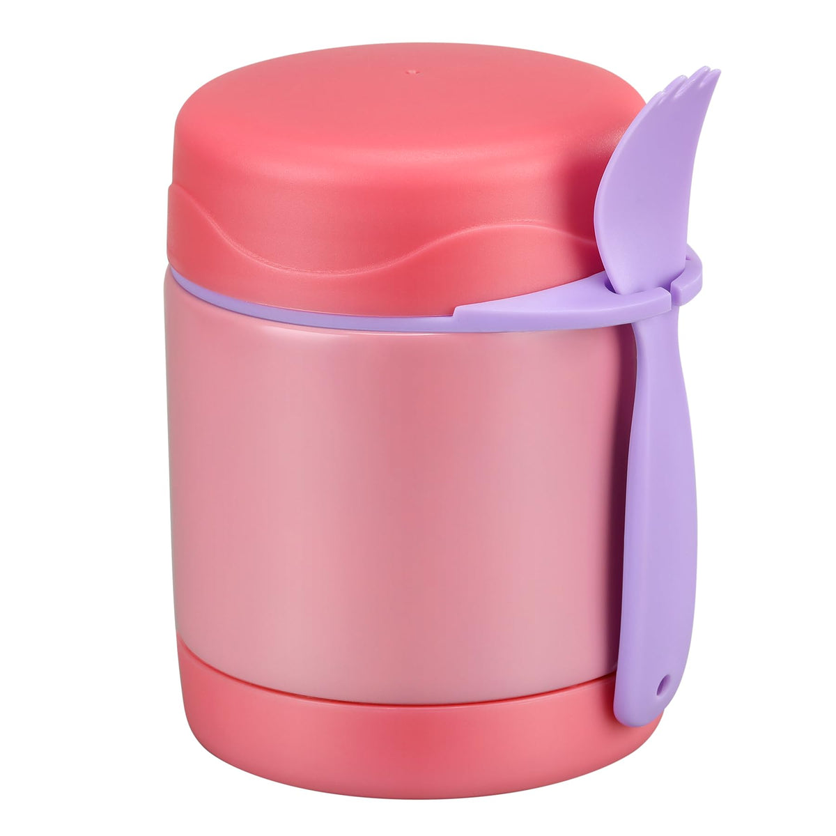 10oz Soup Thermo for Hot Food Kids Insulated Food Jar,Thermo Hot Food Lunch Container, Width Mouth Stainless Steel Lunch Box for Kids with Spoon (Black)