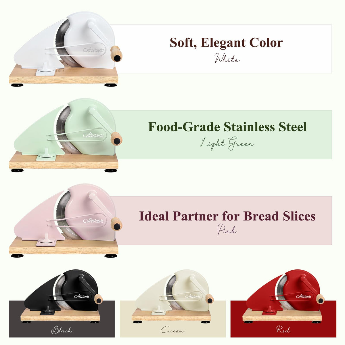 Manual Bread Slicer for Homemade Bread,Even Slicing from Thin to Thick