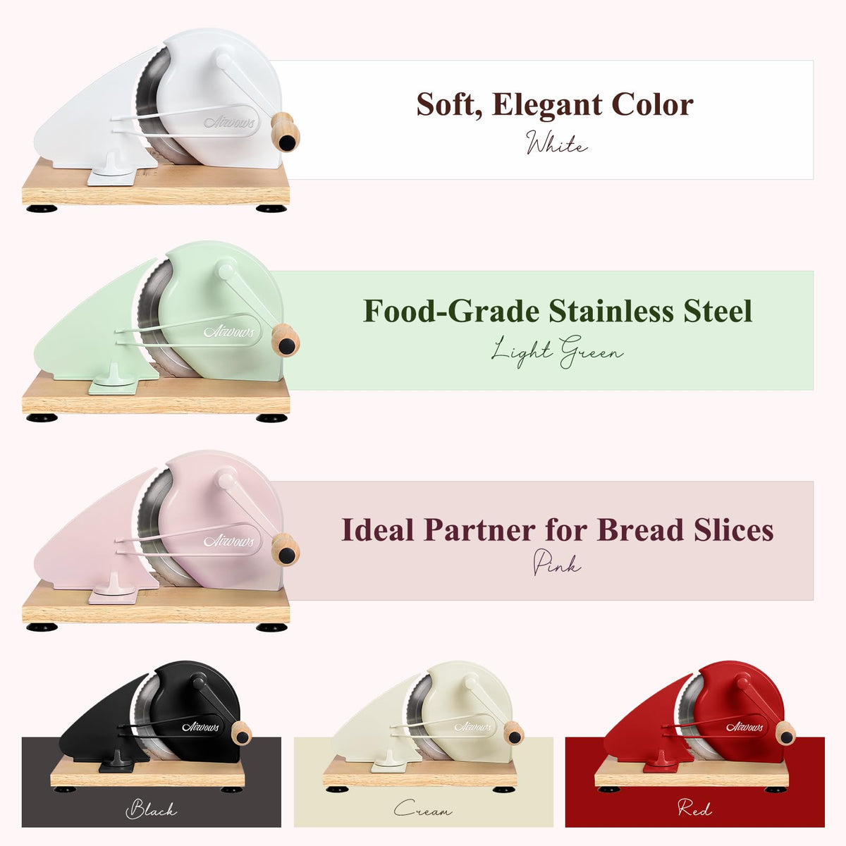 Manual Bread Slicer for Homemade Bread,Even Slicing from Thin to Thick
