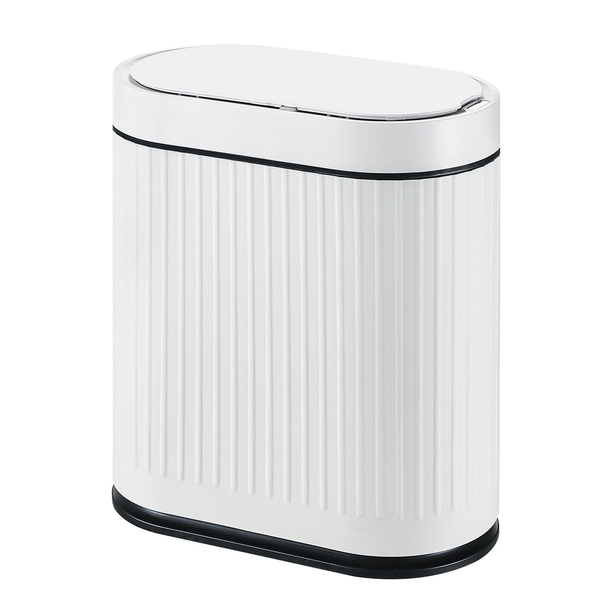 SYNCVIBE Bathroom Sensor Trash Can with Lid, 2 Gallon, Black Gold
