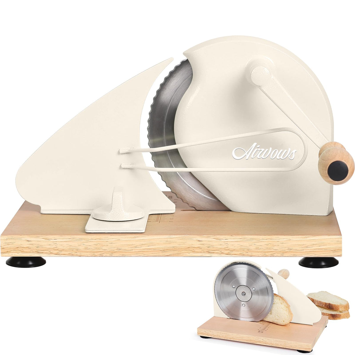 Manual Bread Slicer for Homemade Bread,Even Slicing from Thin to Thick