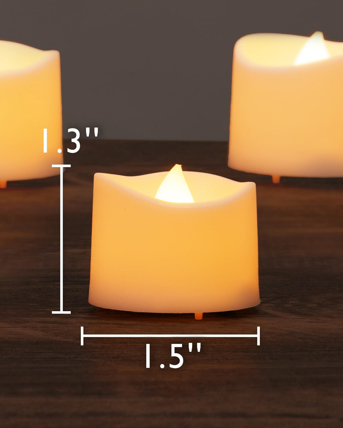Homemory 24-Pack Purple Flameless Battery Tea Light Candles, 200+ Hours