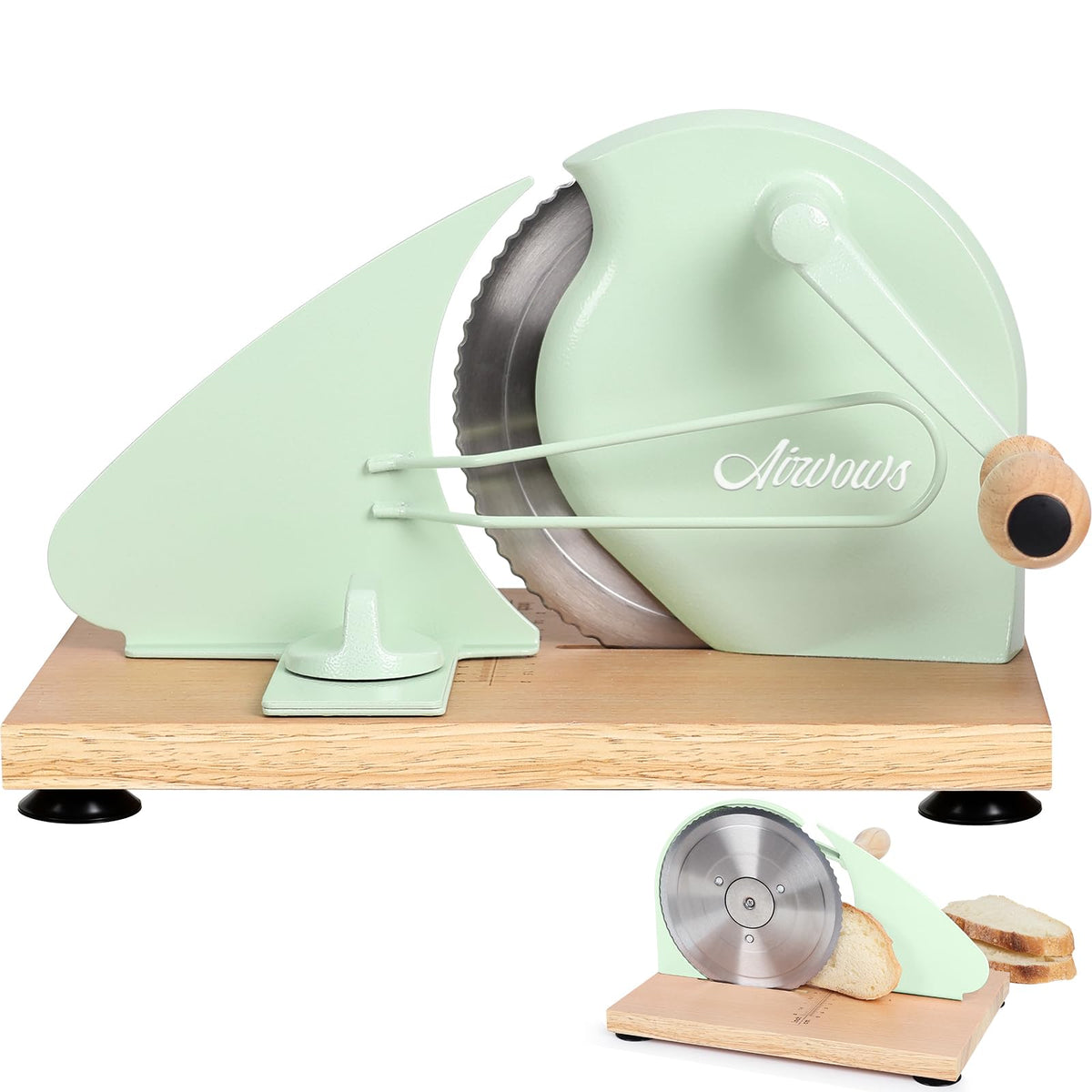 Manual Bread Slicer for Homemade Bread,Even Slicing from Thin to Thick