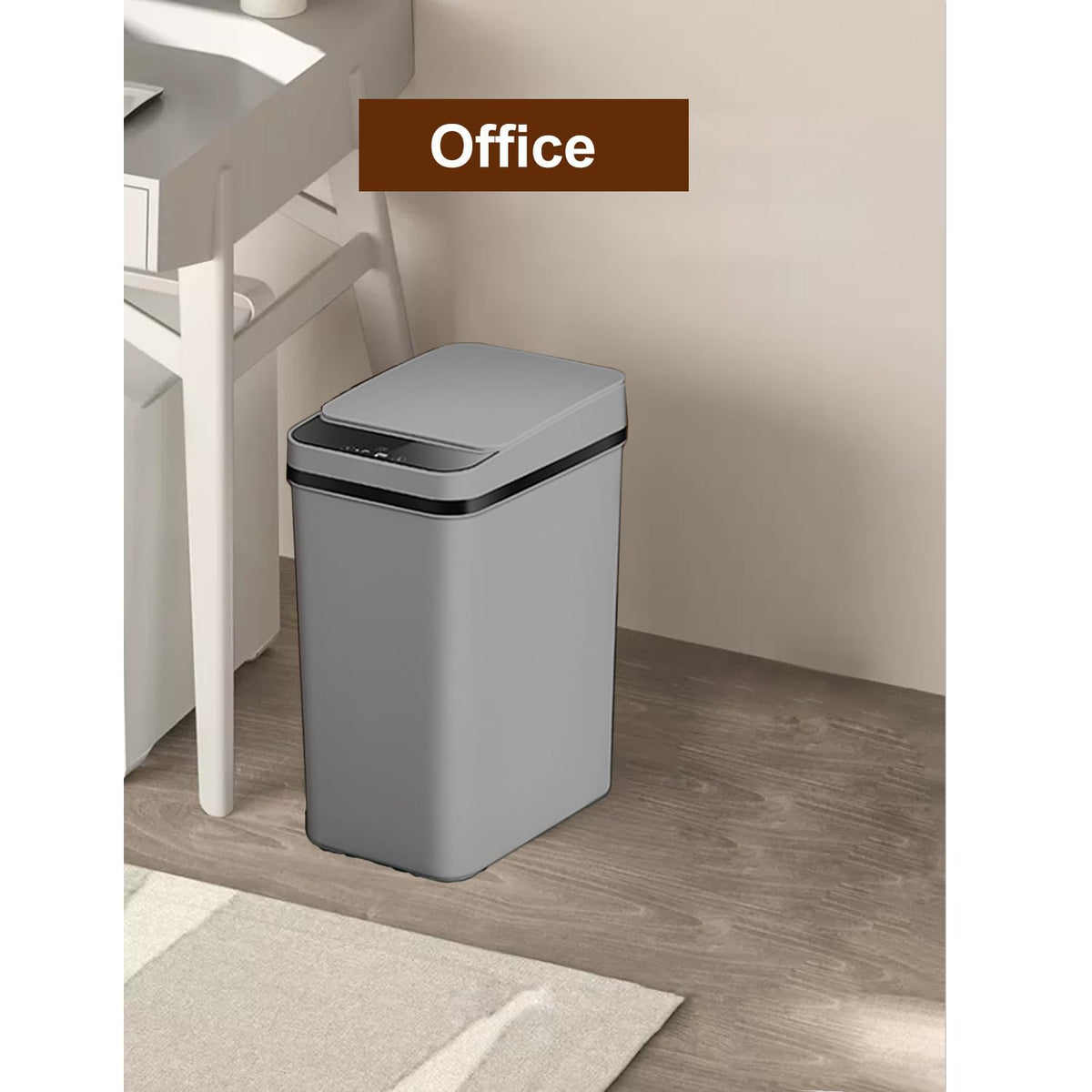 Touchless Bathroom Trash Can - 2.5 Gallon Smart Trash Can Sensor Motion