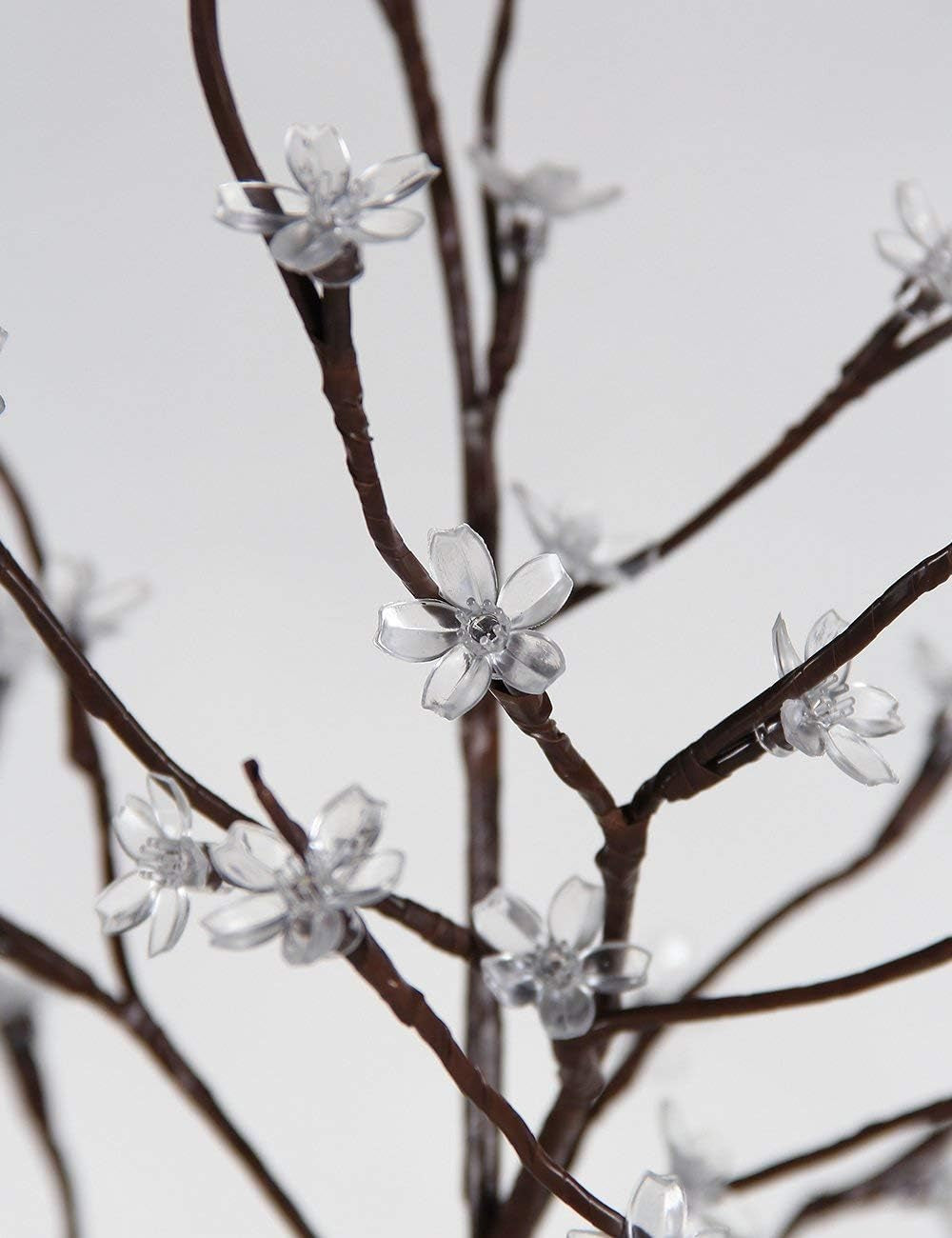 6.5FT 208 LED Cherry Blossom Tree, Lighted Artificial Tree for Decoration inside and Outside, Home Patio Wedding Festival Christmas Decor