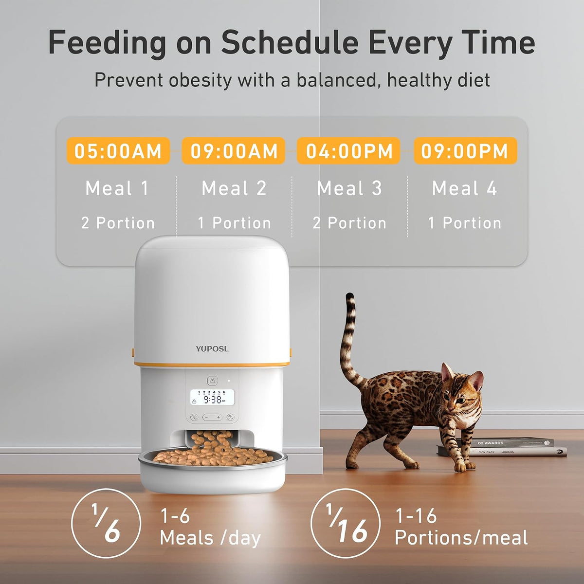 Automatic 3L Cat Feeder