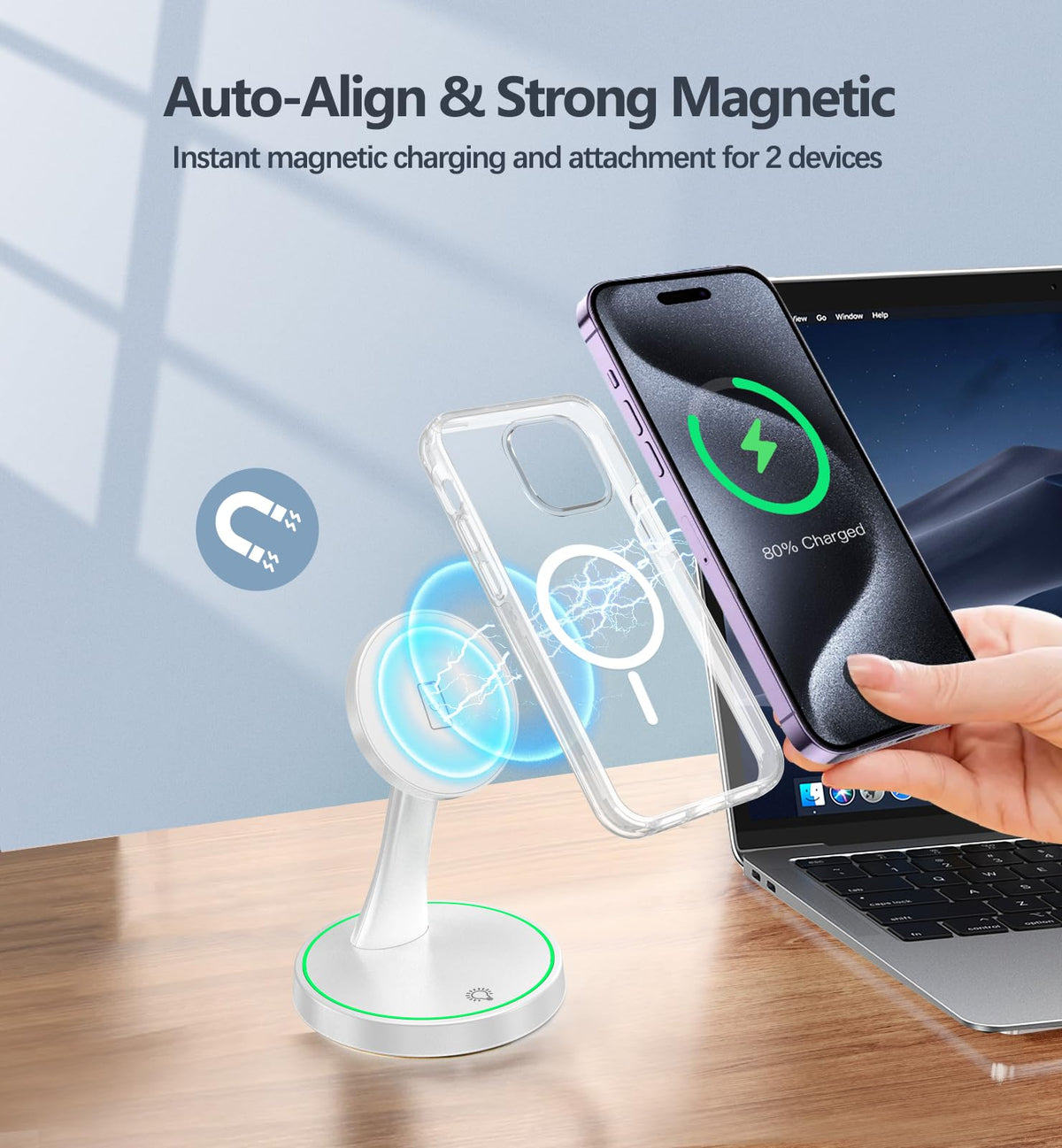15W Magnetic Wireless Charging Stand