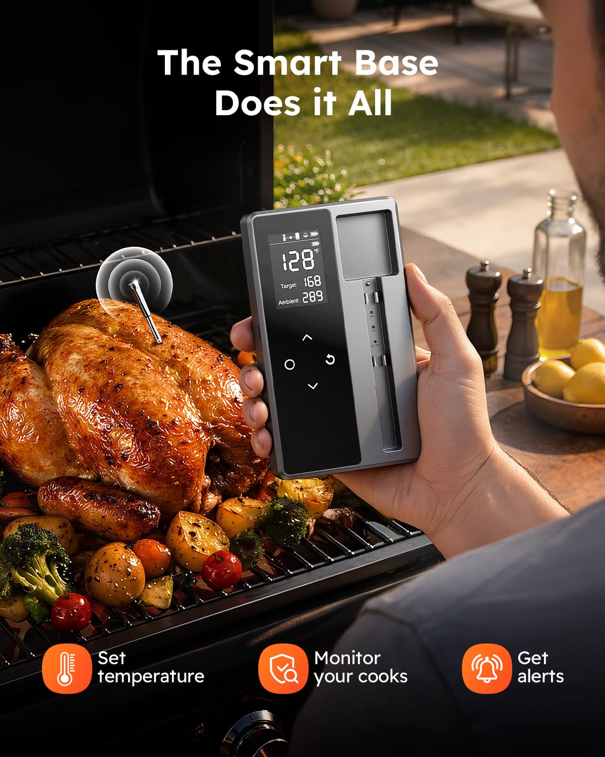 Meat Thermometer Digital, 1-2 Sec Instant Read, Grilling, Cooking, Food