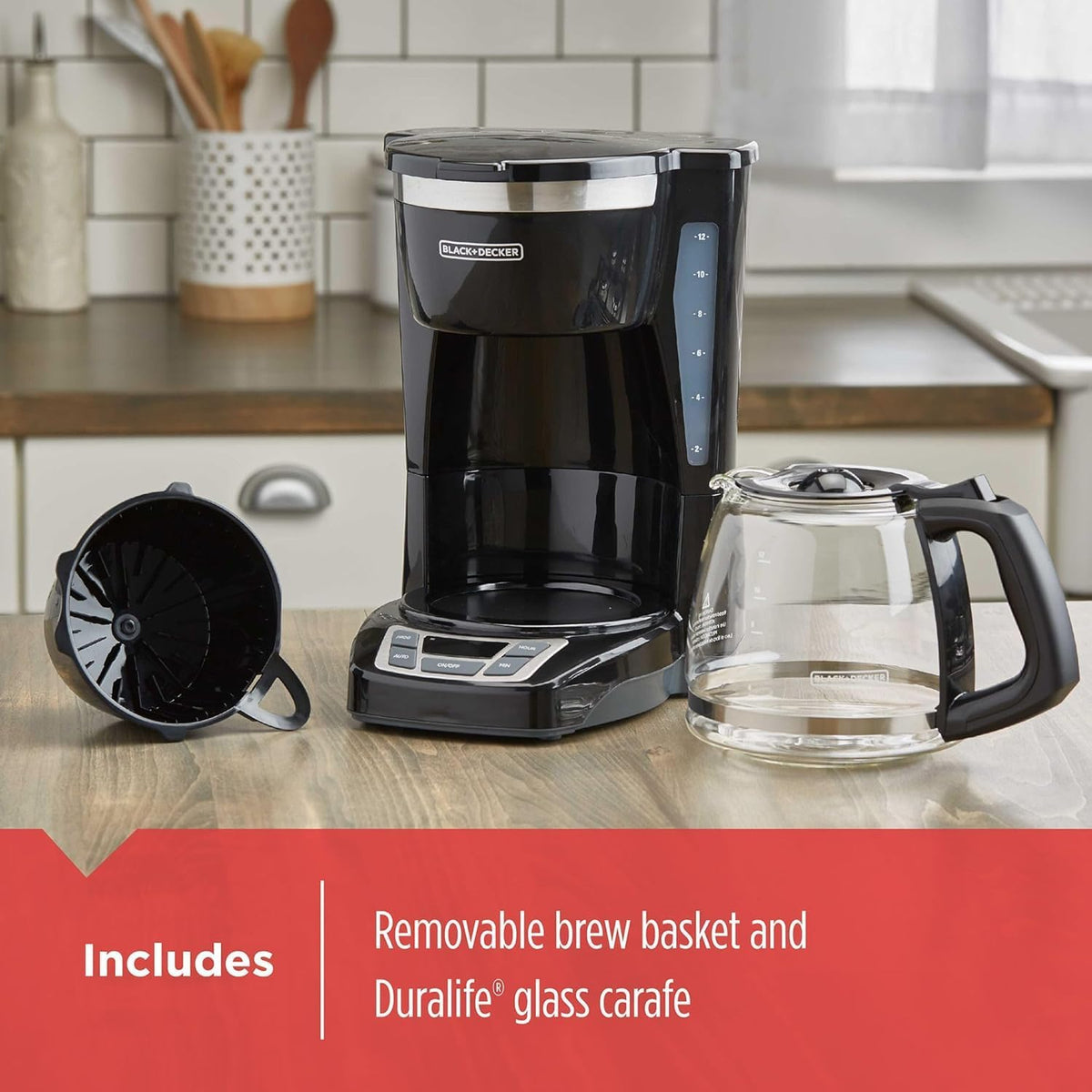 12-Cup Vortex Drip Coffee Maker