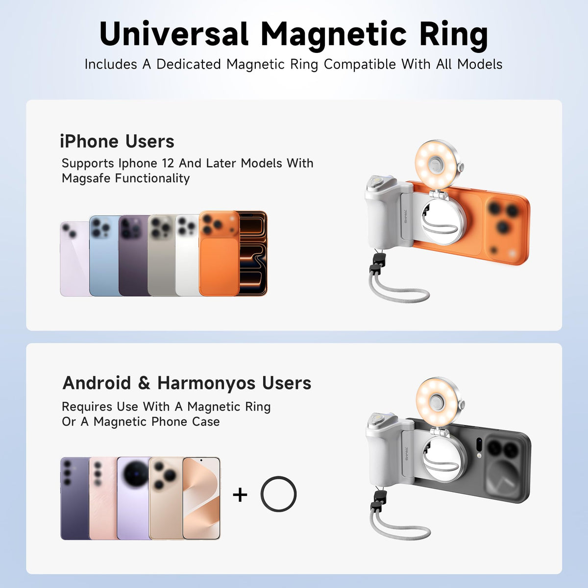 7RYMS 7RIG G1 Magnetic Phone Camera Grip for iPhone Android-Wireless Remote