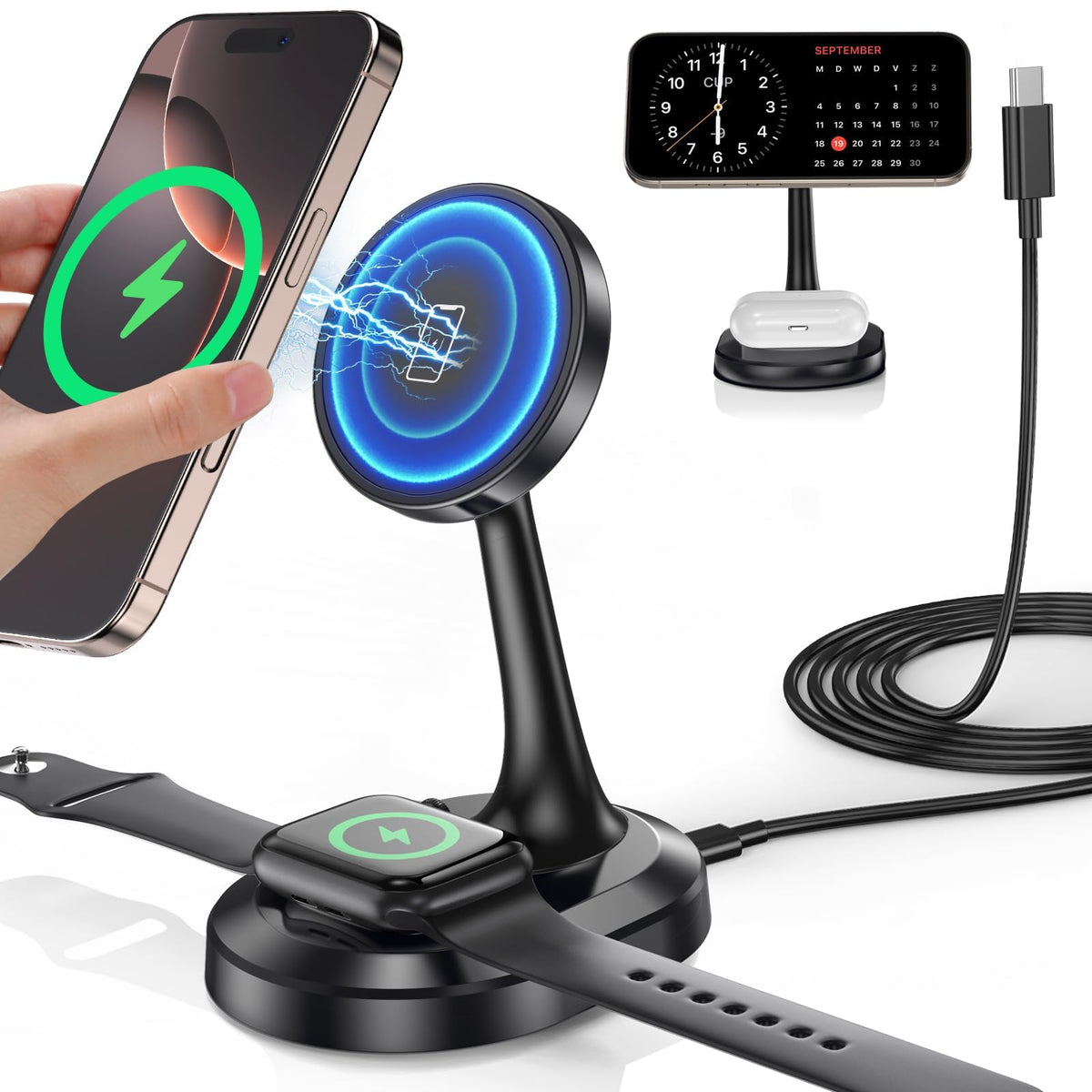 15W Magnetic Wireless Charging Stand