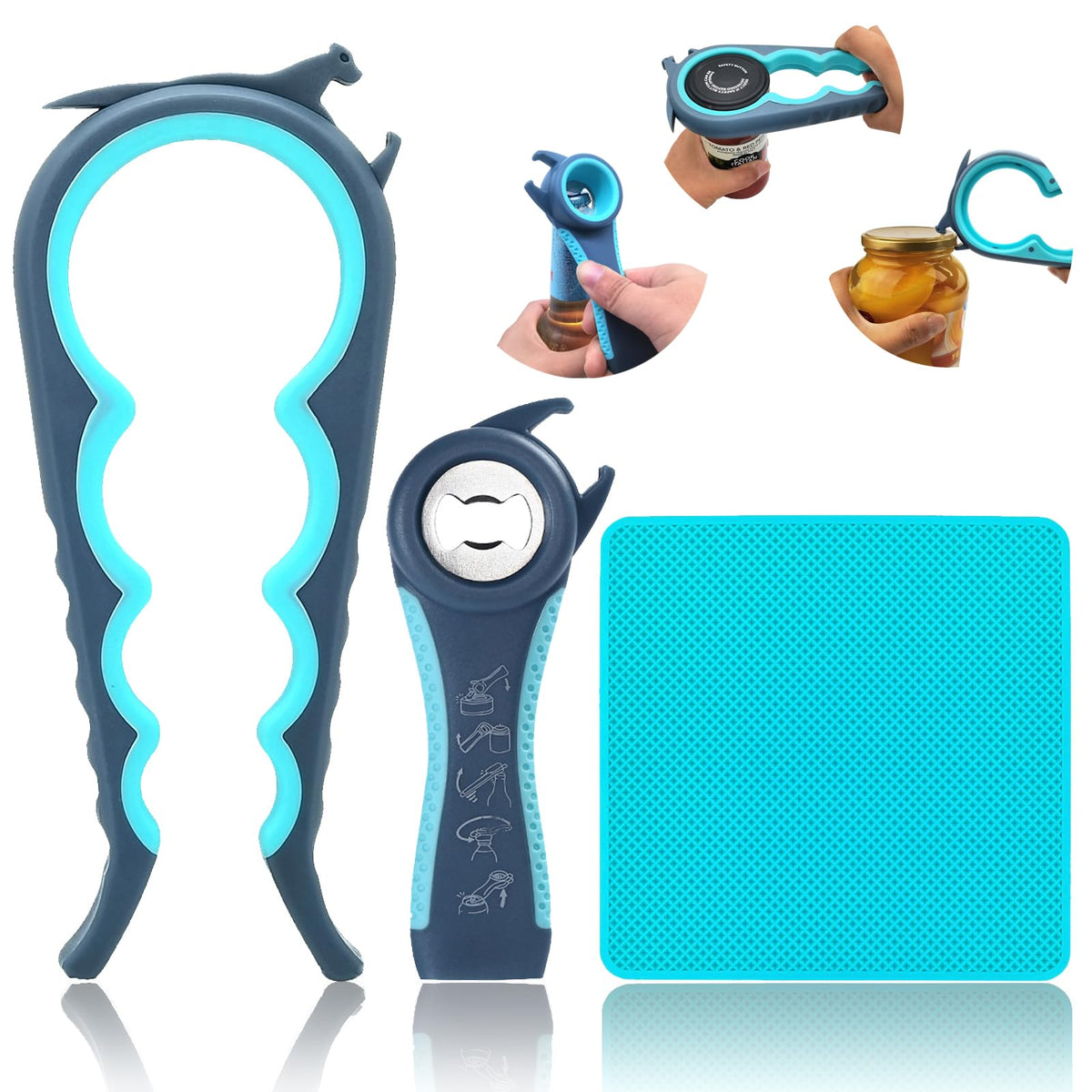 Otstar Jar Opener & Bottle Opener for Seniors with Arthritis, Weak Hands