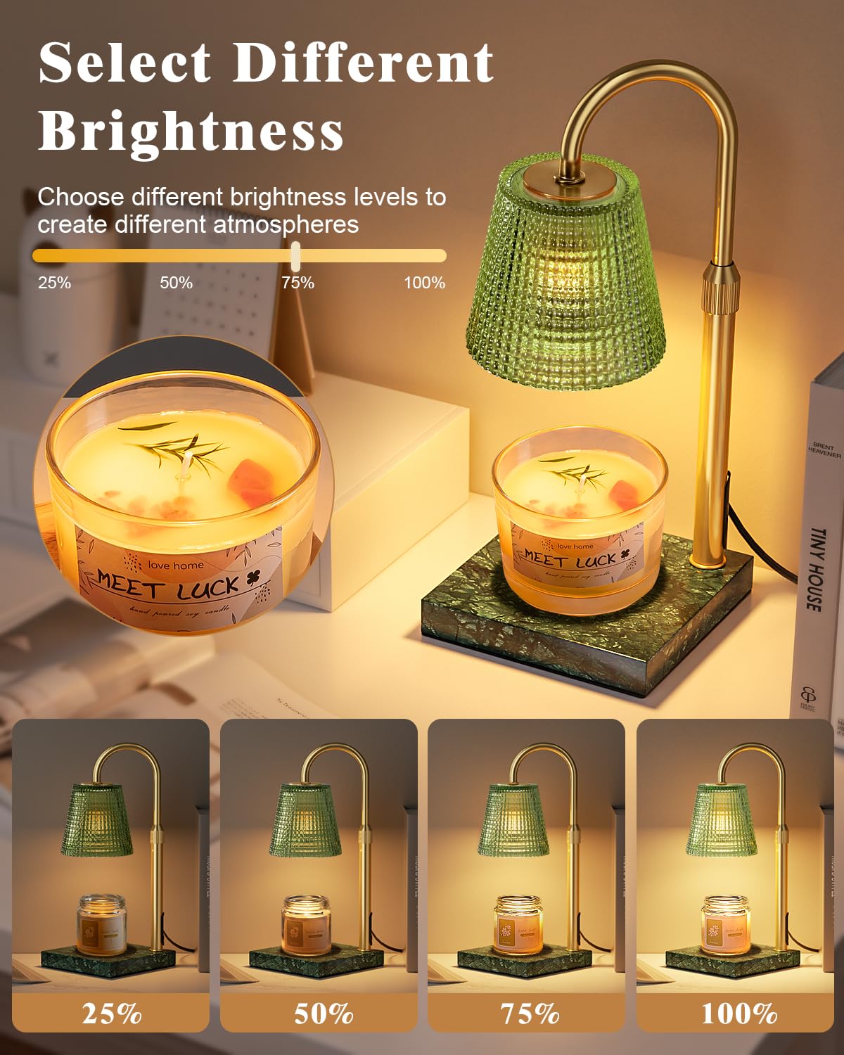 Hong-in Candle Warmer Lamp with Timer, House Warming Gifts New Home Decor