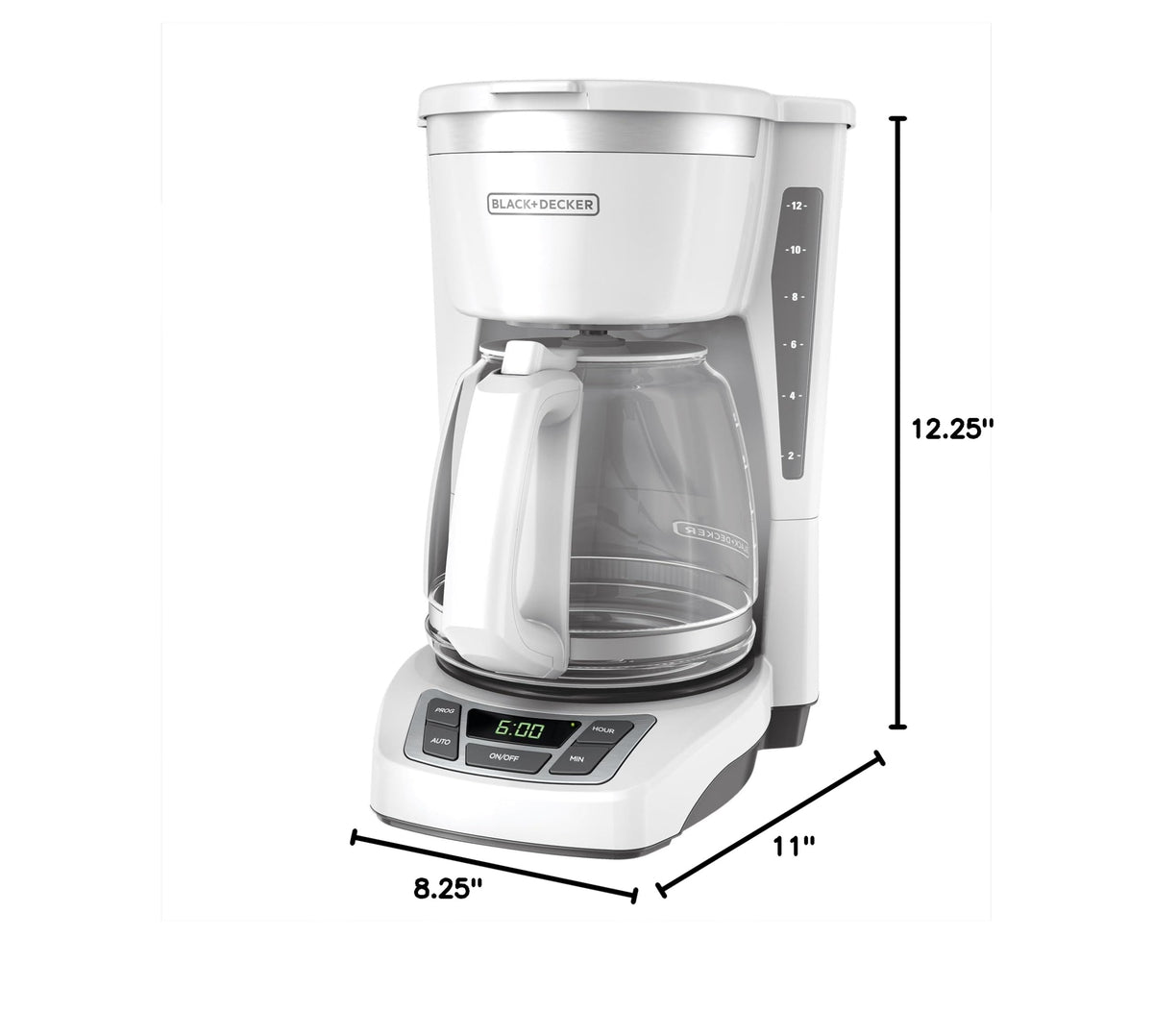 12-Cup Vortex Drip Coffee Maker