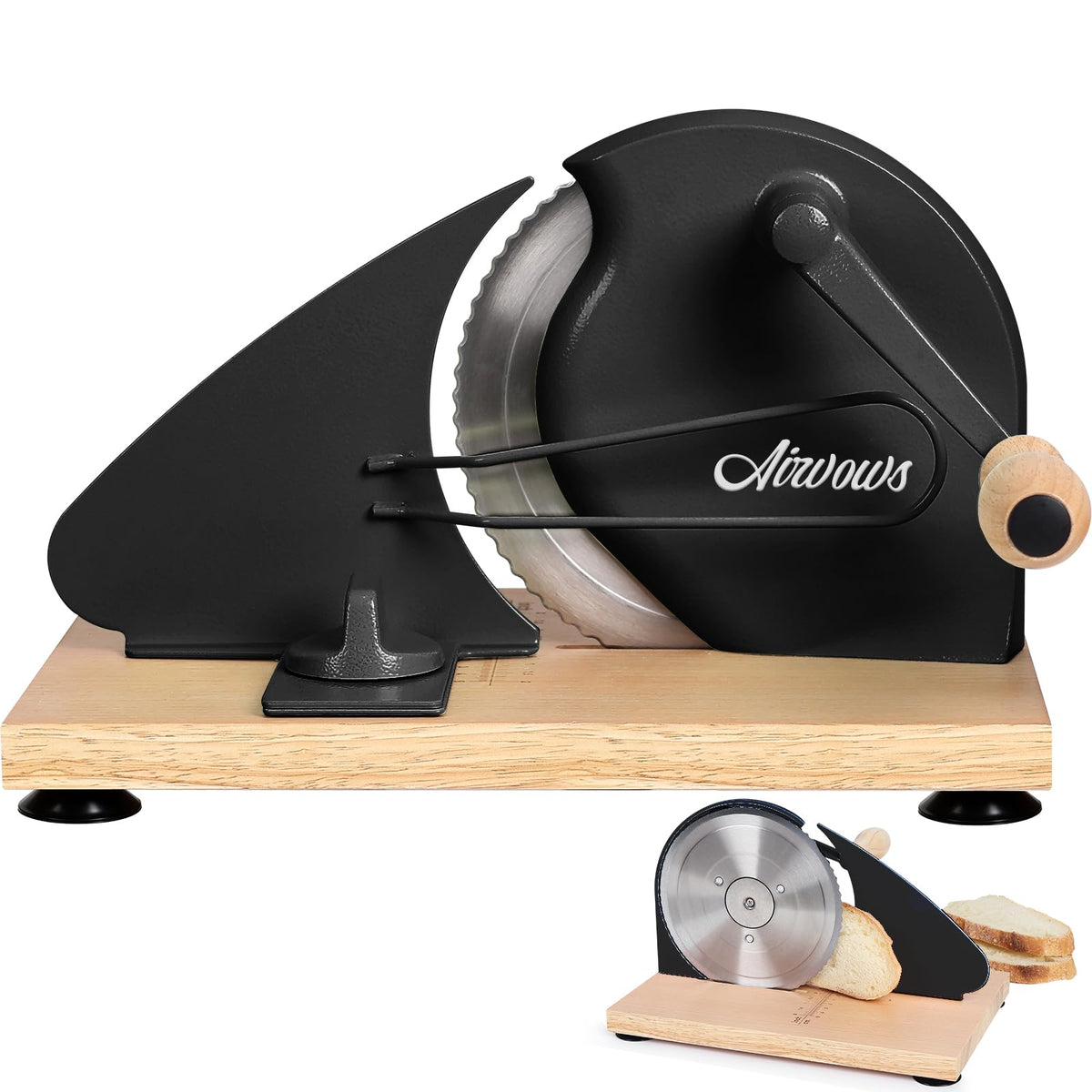 Manual Bread Slicer for Homemade Bread,Even Slicing from Thin to Thick