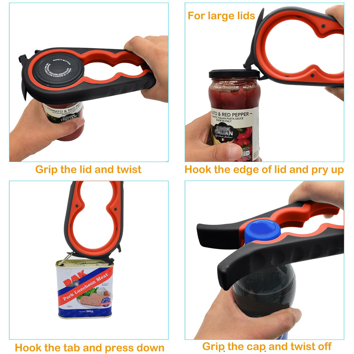 Otstar Jar Opener & Bottle Opener for Seniors with Arthritis, Weak Hands