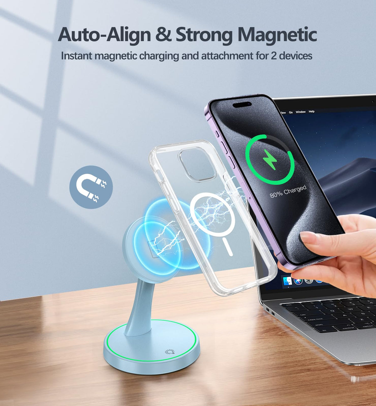 15W Magnetic Wireless Charging Stand