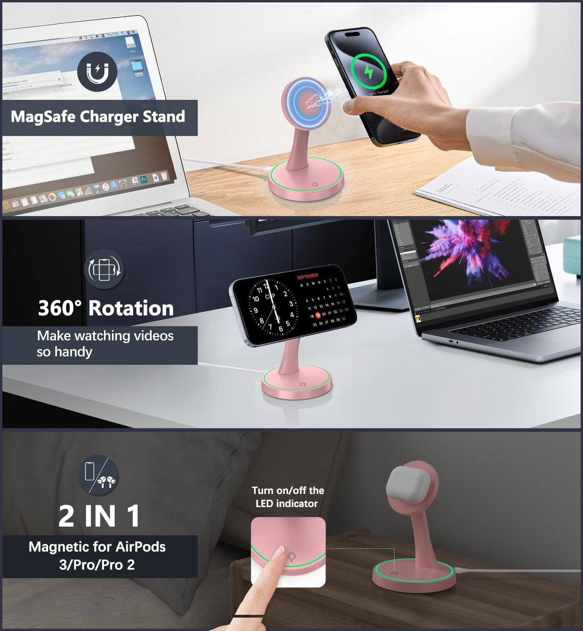 15W Magnetic Wireless Charging Stand