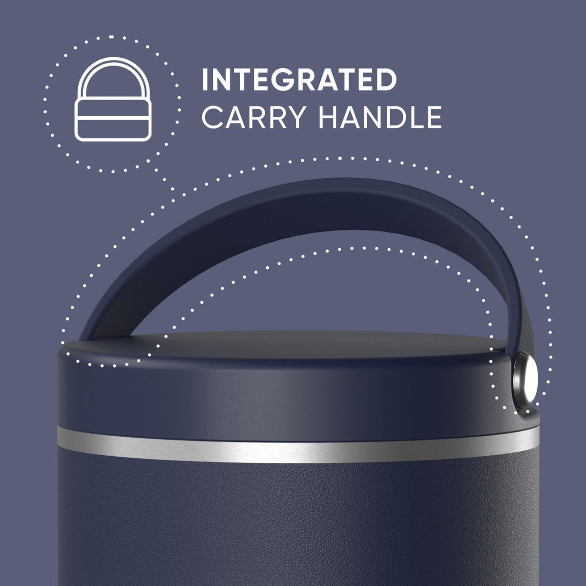 Hydrapeak 25oz Stainless Steel Vacuum Insulated Food Jar for Hot Food and Cold Food, Wide Mouth Leak-Proof Soup Jar for Adults, 10 Hours Hot and 16 Hours Cold (Black)