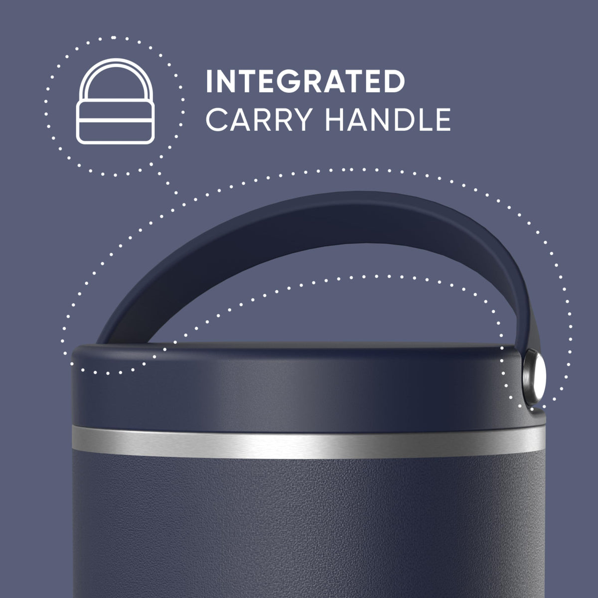 Hydrapeak 25oz Stainless Steel Vacuum Insulated Food Jar for Hot Food and Cold Food, Wide Mouth Leak-Proof Soup Jar for Adults, 10 Hours Hot and 16 Hours Cold (Black)