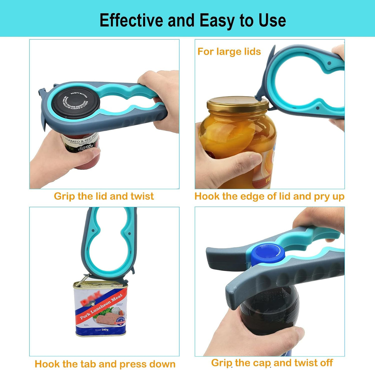 Otstar Jar Opener & Bottle Opener for Seniors with Arthritis, Weak Hands