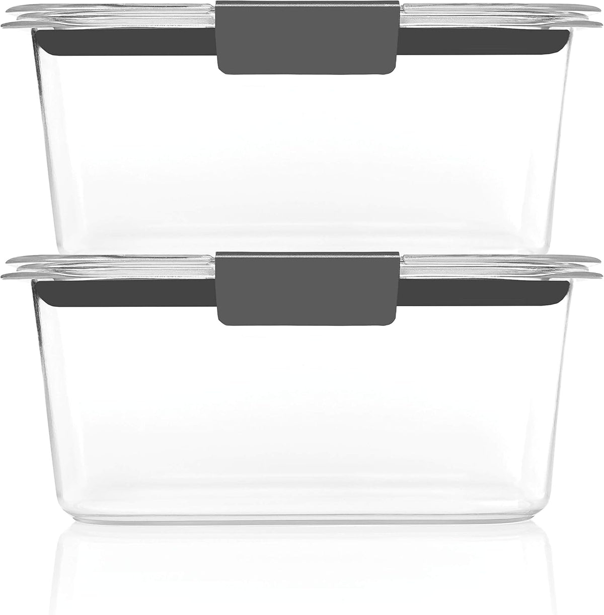 Rubbermaid Brilliance Tritan Plastic Food Storage Containers BPA Free Airtight Lids Ideal for Lunch Meal Prep & Leftovers Set of 5 (3.2 Cup)