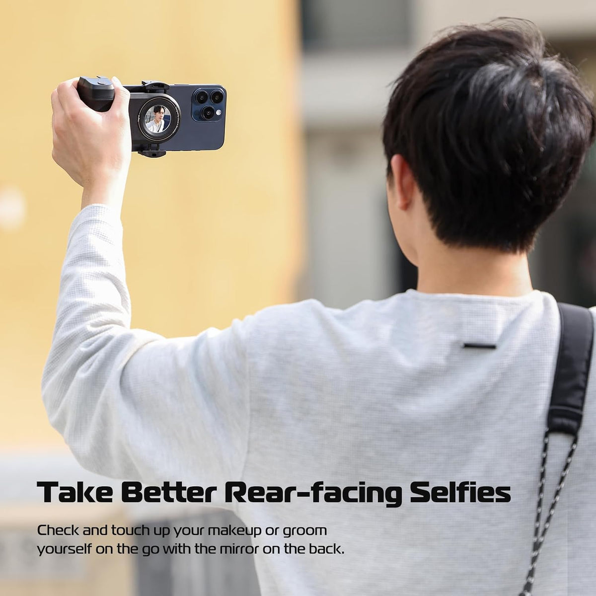 ULANZI MA35 Selfie Phone Tripod Mount, 2-in-1 Magnetic &Phone Clip Grip