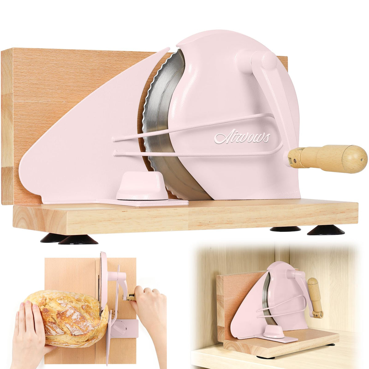 Manual Bread Slicer for Homemade Bread,Even Slicing from Thin to Thick