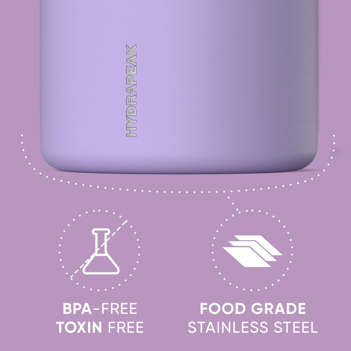 Hydrapeak 25oz Stainless Steel Vacuum Insulated Food Jar for Hot Food and Cold Food, Wide Mouth Leak-Proof Soup Jar for Adults, 10 Hours Hot and 16 Hours Cold (Black)