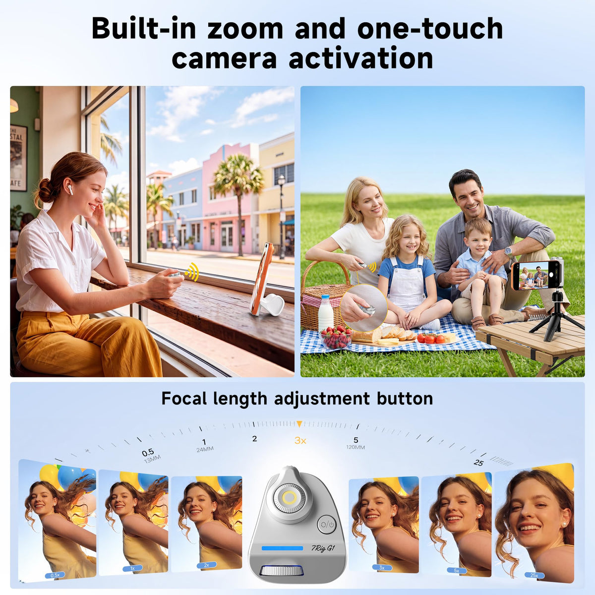 7RYMS 7RIG G1 Magnetic Phone Camera Grip for iPhone Android-Wireless Remote