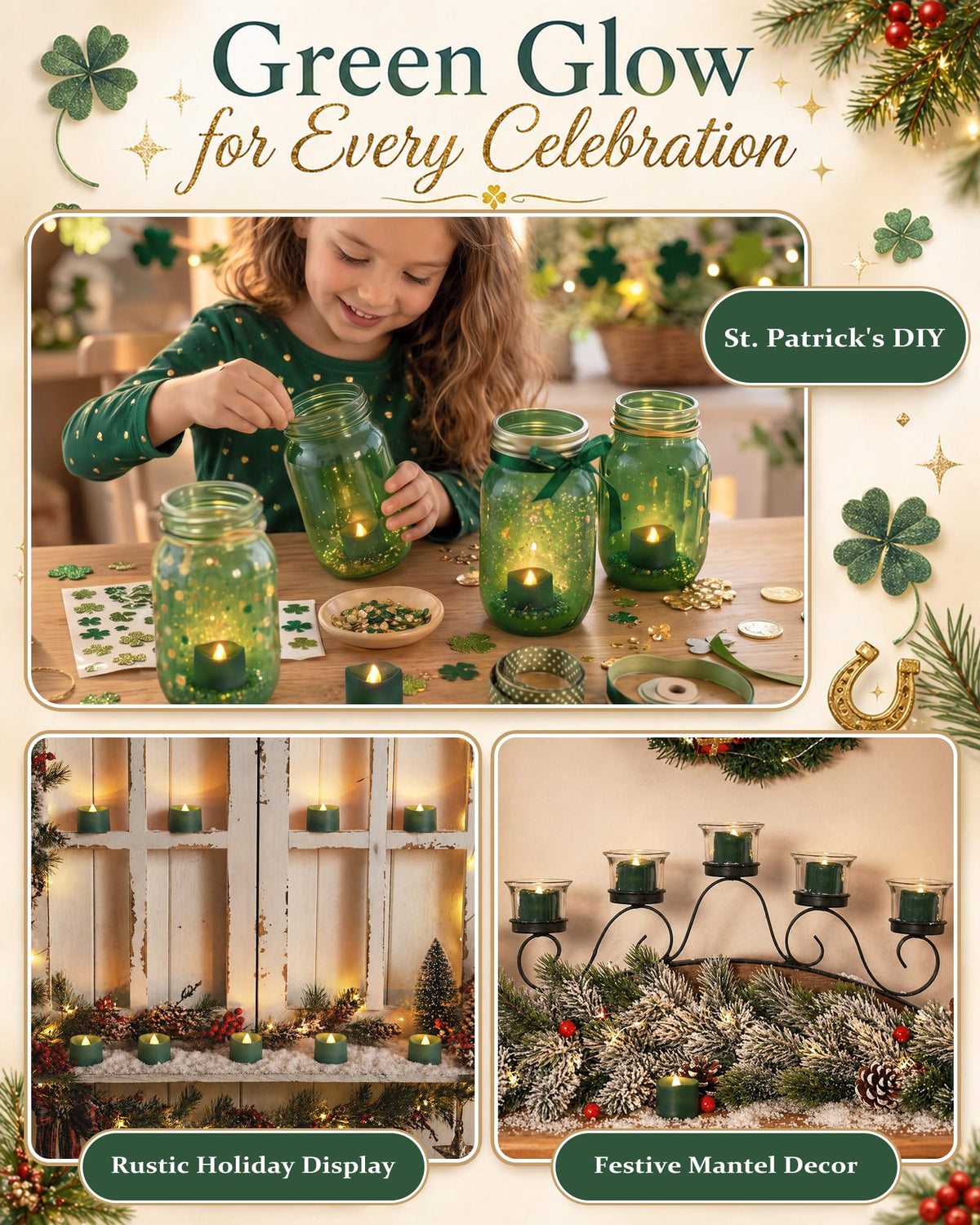 Homemory 24-Pack Purple Flameless Battery Tea Light Candles, 200+ Hours