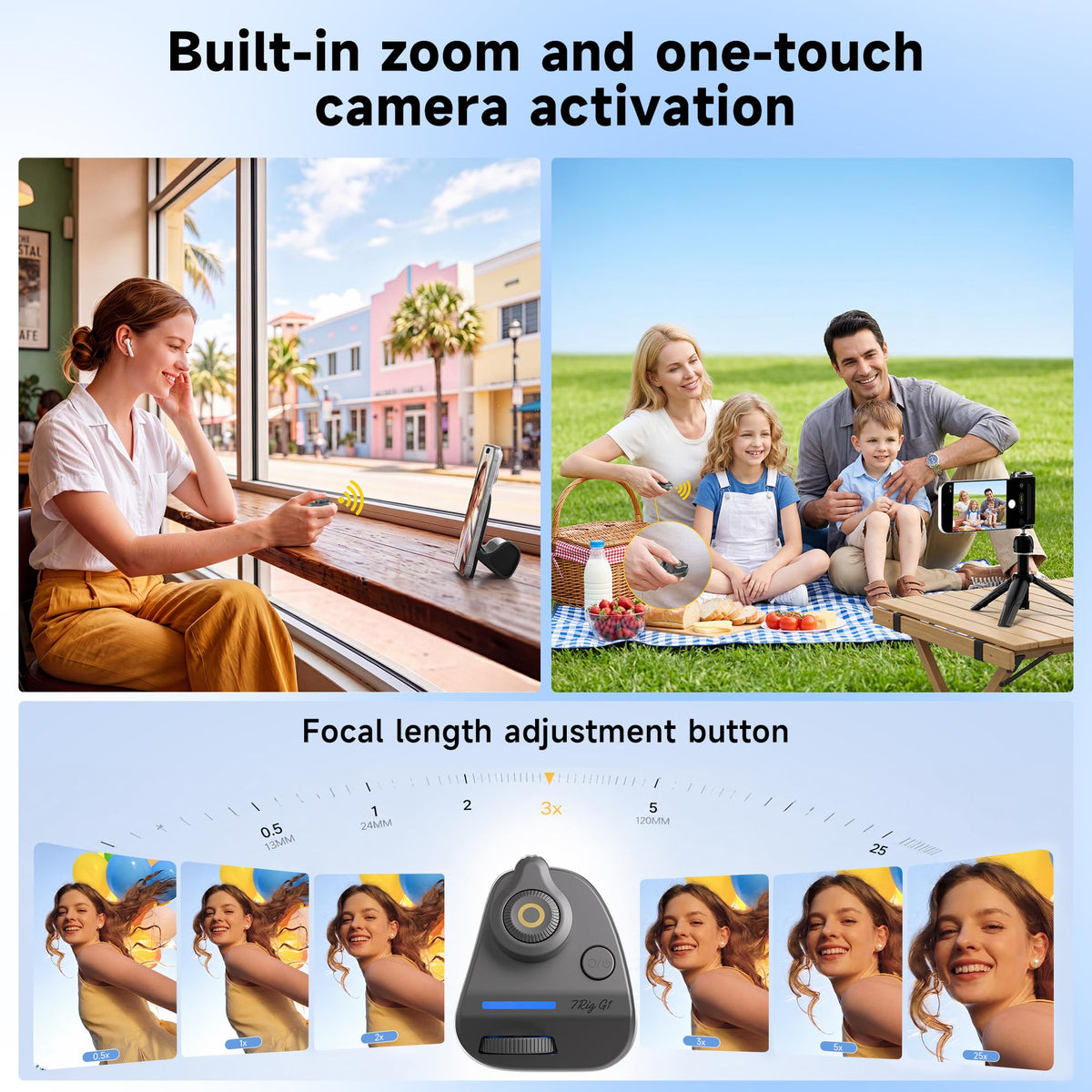 7RYMS 7RIG G1 Magnetic Phone Camera Grip for iPhone Android-Wireless Remote