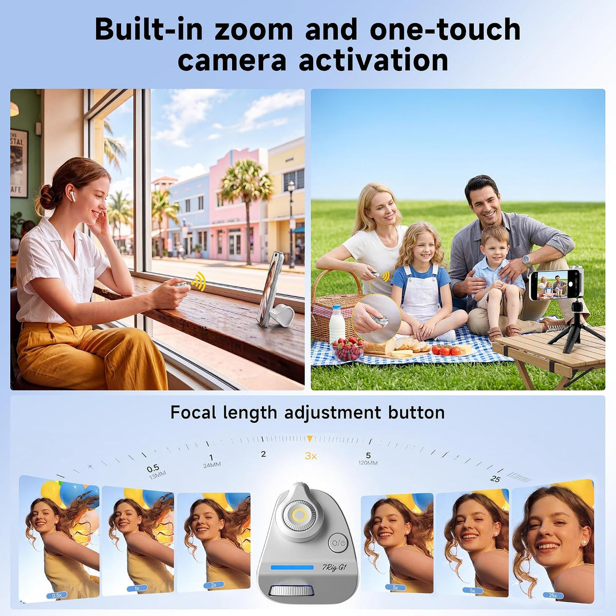 7RYMS 7RIG G1 Magnetic Phone Camera Grip for iPhone Android-Wireless Remote