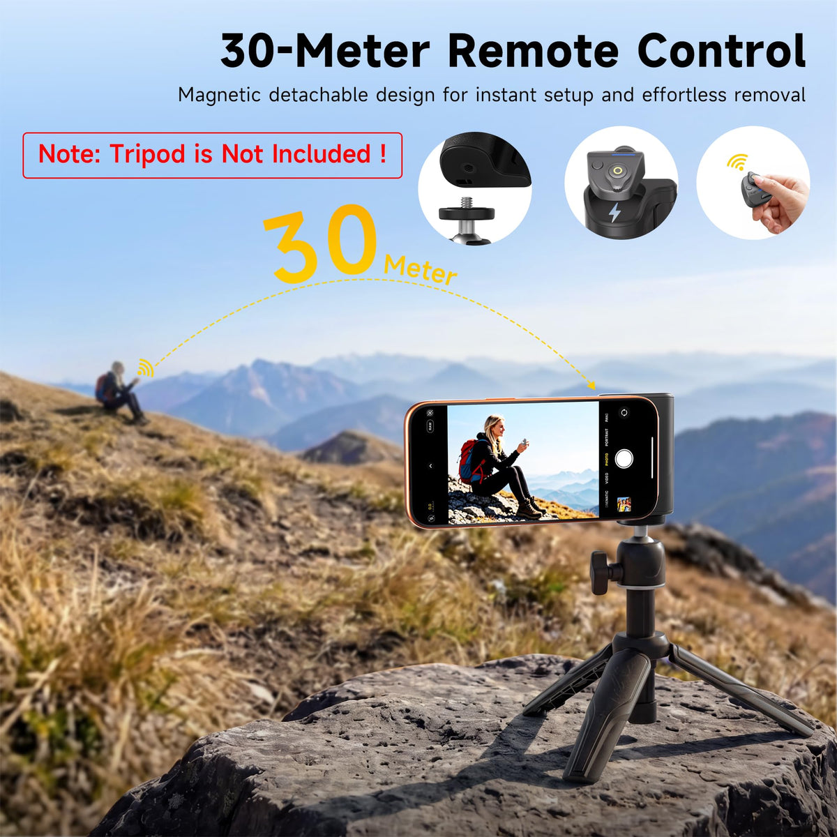 7RYMS 7RIG G1 Magnetic Phone Camera Grip for iPhone Android-Wireless Remote