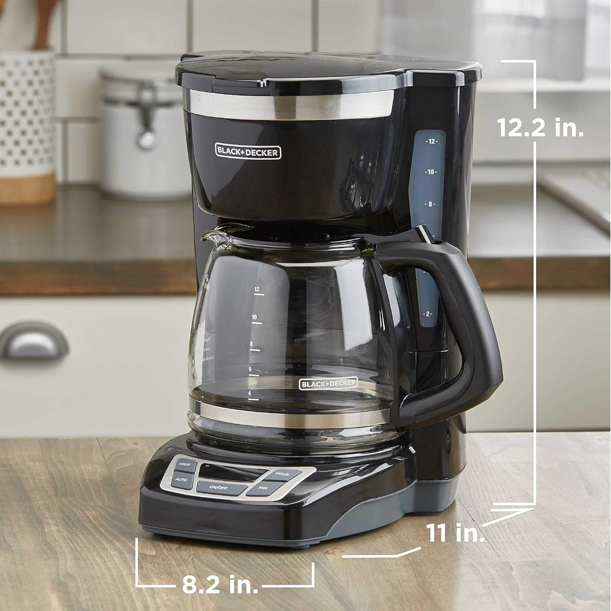 12-Cup Vortex Drip Coffee Maker