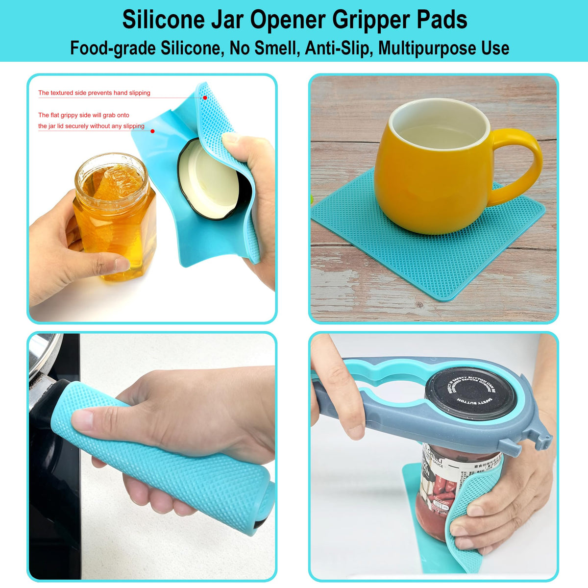 Otstar Jar Opener & Bottle Opener for Seniors with Arthritis, Weak Hands